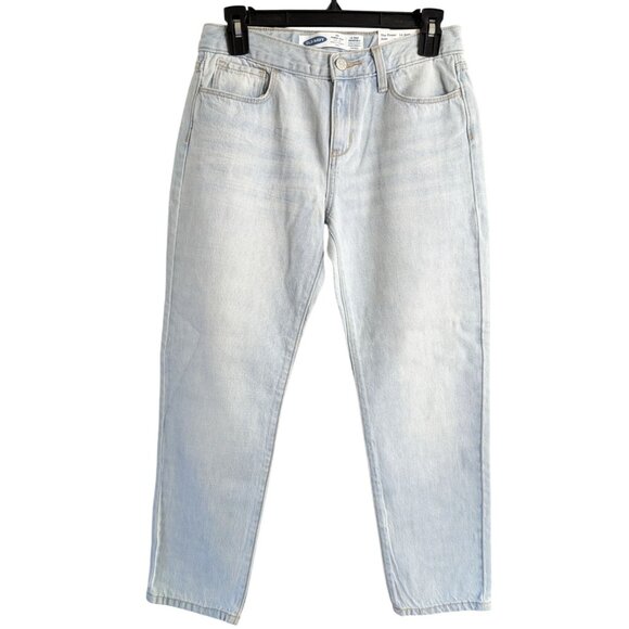 NWT Old Navy Straight Jeans Kids Sz 14 Adjustable Waist Back to School New - Picture 1 of 6